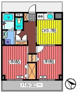 ベルデュール【3階】の間取り