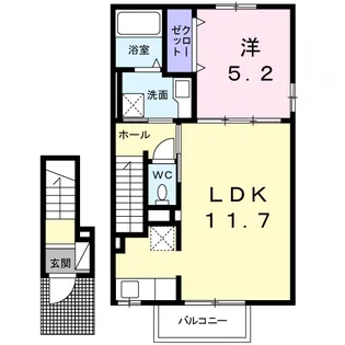 ヴィルゴ【2階】の間取り