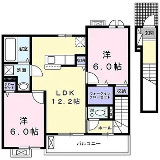 シャルルI【2階】の間取り