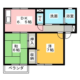 セジュールサトウ B【2階】の間取り
