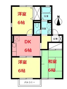 神奈川県小田原市国府津【アパート】の間取り