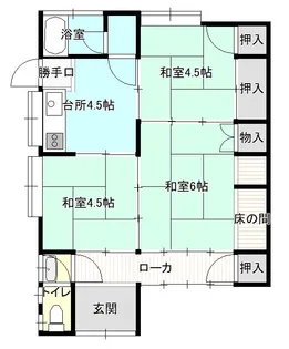 山口県宇部市草江3【一戸建】の間取り