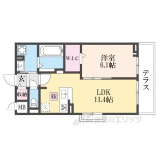 ノルドフィウ―メ【1階】の間取り