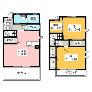 Apartment 和の間取り