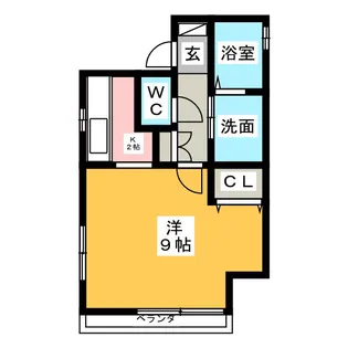 MEU CASA【2階】の間取り