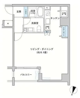 カッシア神田レジデンス【10階】の間取り
