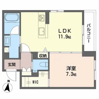 マグノリア上杉【2階】の間取り