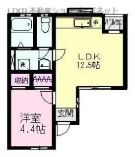 グリーンホームズI【1階】の間取り