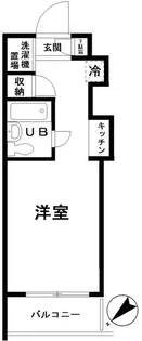 スカイコート世田谷若林【1階】の間取り