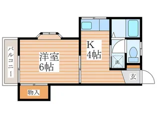 グレース花小金井【2階】の間取り
