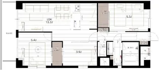 グリーンパーク北葛西【5階】の間取り