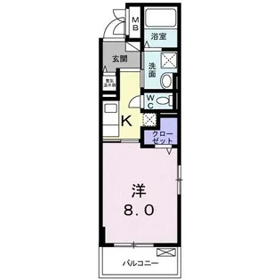 リヴェール【4階】の間取り
