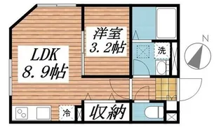 エクウス中村橋【3階】の間取り