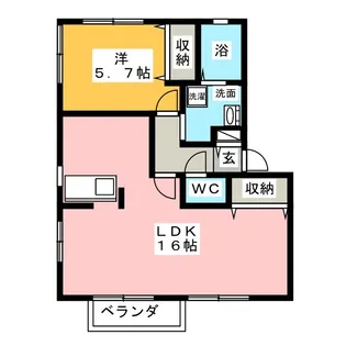 ソレジオビセンII【1階】の間取り