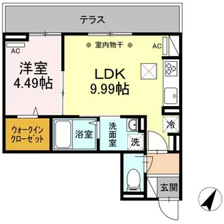 mona【1階】の間取り