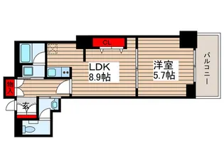 リバ-シティ21 新川【29階】の間取り