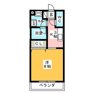 La vita 神野 B【2階】の間取り