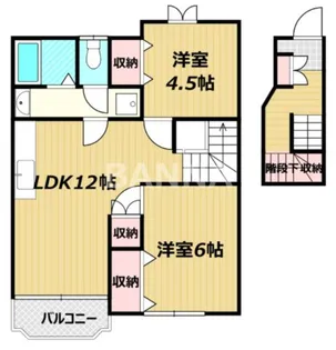 ティファニーA【2階】の間取り