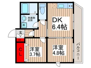 ダイヤモンドクレスト南柏【3階】の間取り