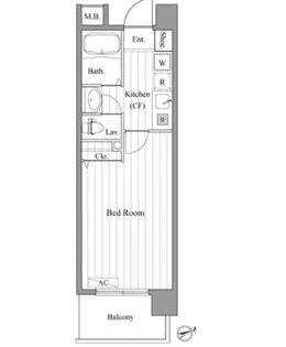 カスタリア新宿御苑II【7階】の間取り