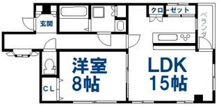 コーポ@(コーポアット)【2階】の間取り