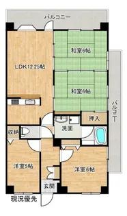 ラ・セーヌ北田町【6階】の間取り