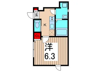 ウィング・ジムコB棟【1階】の間取り