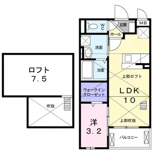 シエル【2階】の間取り