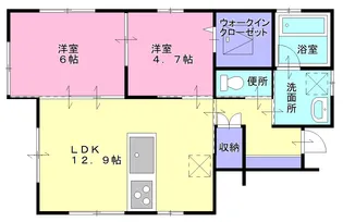 エクセレンス早島【1階】の間取り