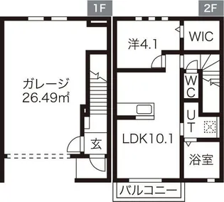 Vertice Uno【1階】の間取り