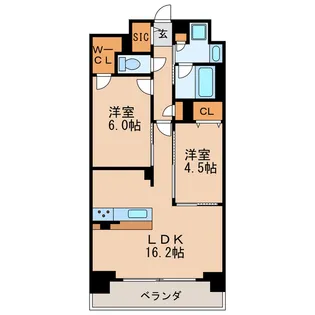 プレサンスロジェ葵【7階】の間取り