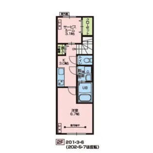 【新築】オークD【2階】の間取り
