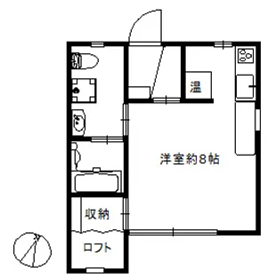 アートヒル べにばな【2階】の間取り