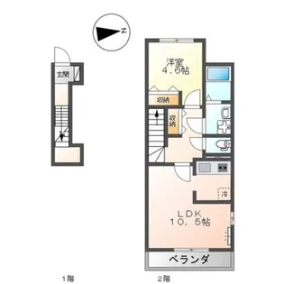 Roof Palace【2階】の間取り