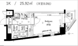 プレセダンヒルズ白金高輪【3階】の間取り