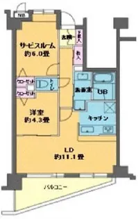 カスタリア目白【5階】の間取り