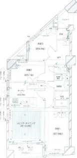 ジェイパーク御苑内藤町【2階】の間取り