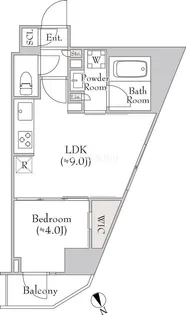ルミーク関内II【8階】の間取り