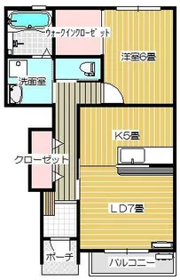 ウィローズB棟【1階】の間取り