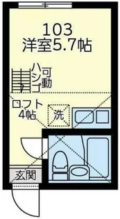 ユナイト野島アレッサンドロ【1階】の間取り