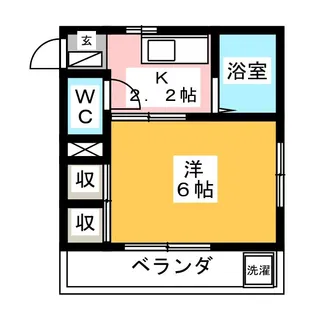 グリーンパーク中村【2階】の間取り