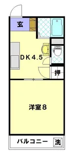 三愛ビル7【4階】の間取り