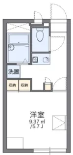 レオパレスシェル壱番館【2階】の間取り