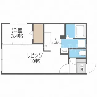 ラフィナート麻生【1階】の間取り