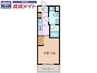 エイムオーエス島崎町マンション【3階】の間取り