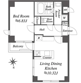 コスモリード大森町【2階】の間取り