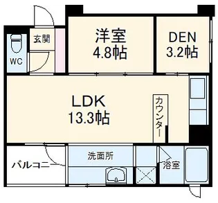 パークホームズ覚王山 EAST【3階】の間取り