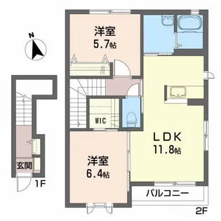 SAKURA V【2階】の間取り