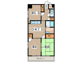 メゾンケイユー【5階】の間取り