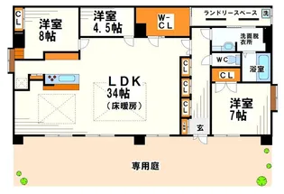 ディライト南烏山【1階】の間取り